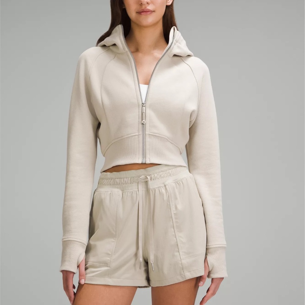 Lululemon Scuba full zip cropped hoodie